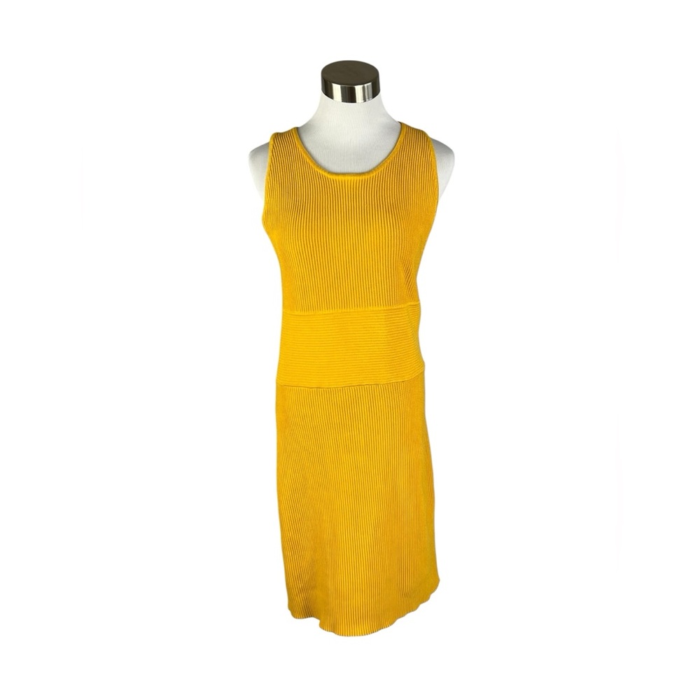 House of Harlow 1960 Yellow Sleeveless Knit Dress Large